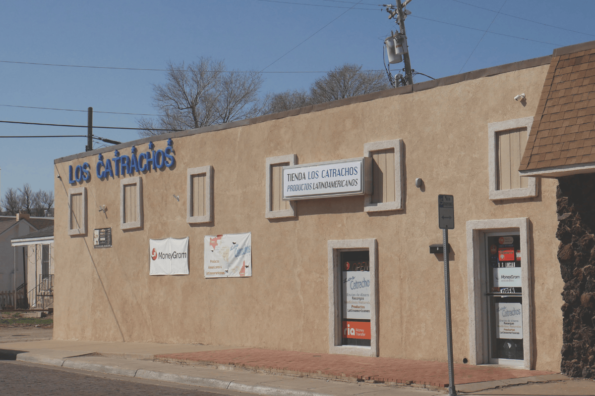 Storefront of Los Catrachos